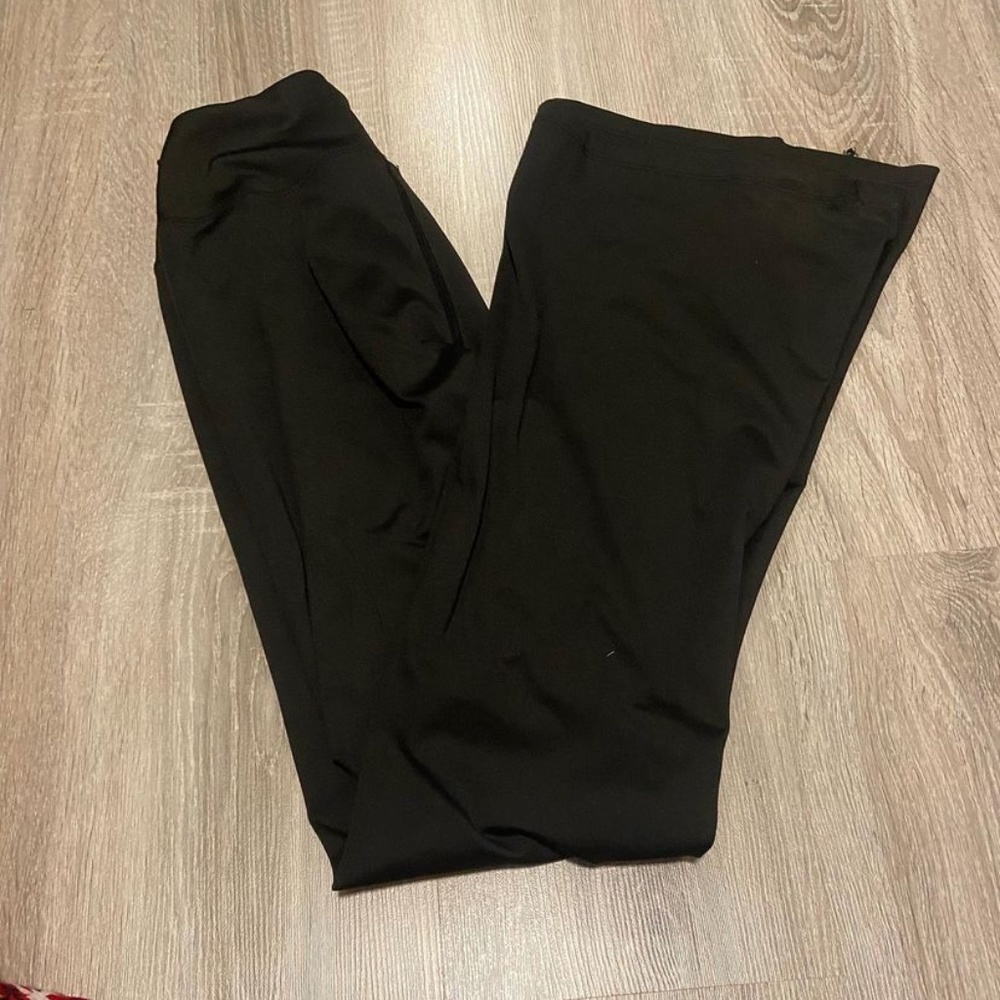 aéropostale crossed waistband flared leggings